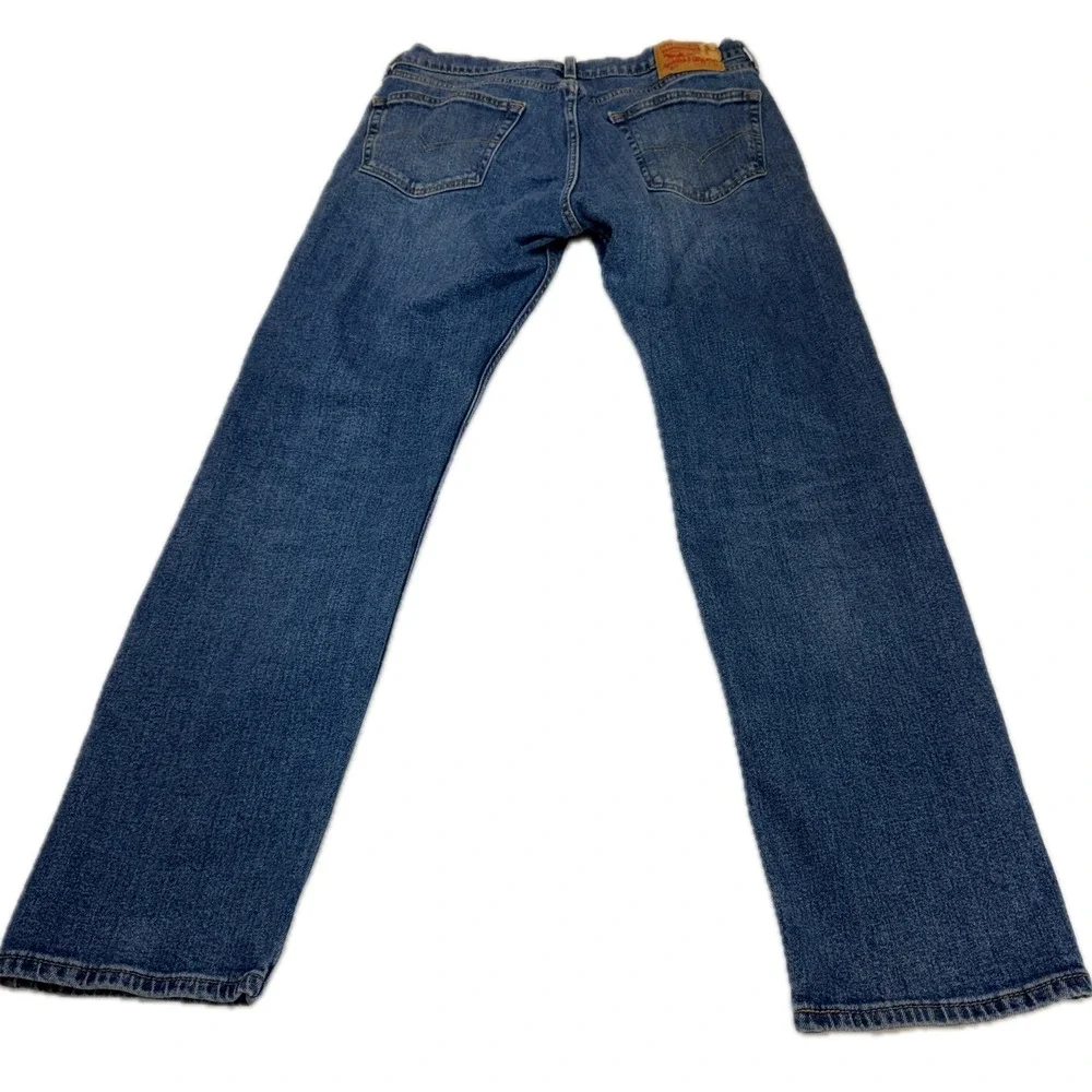 Levis Jeans Mens 33x30 Blue 505 Regular Fit Straight Leg Denim Indie Grunge